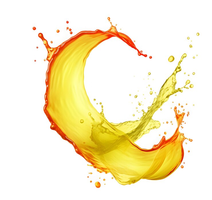 Photo photo splash de délicieux jus de mangue sur un fond blanc
