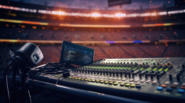 une photo d'un stade de musique de logement