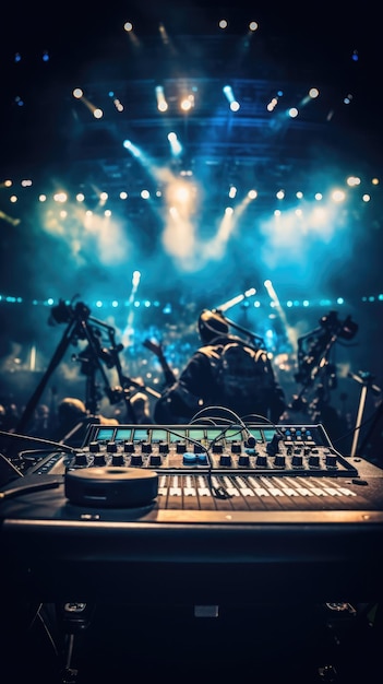 une photo d'un stade de musique de logement