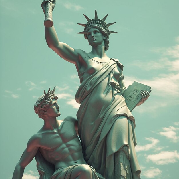 photo de la statue de la liberté à new york