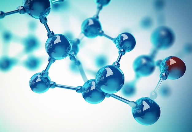 Photo de la structure de la conception de fond moléculaire de science moléculaire