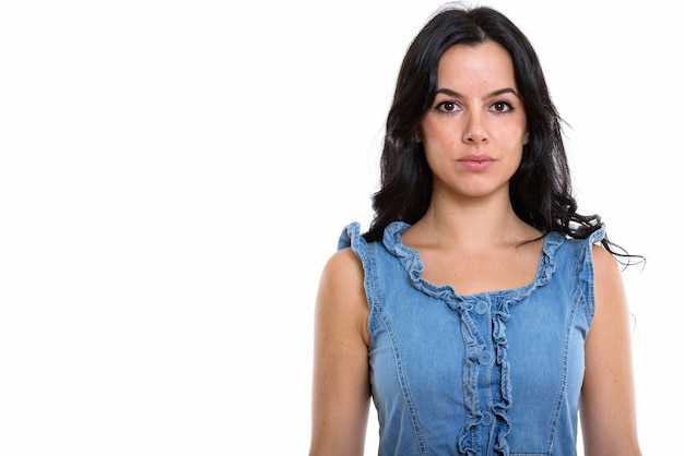 Photo de Studio de belle jeune femme espagnole