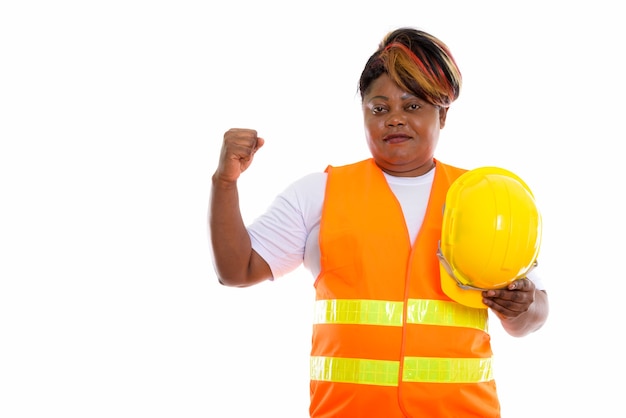 Photo de Studio de femme ouvrier du bâtiment