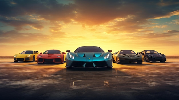 Photo de supercars rapides