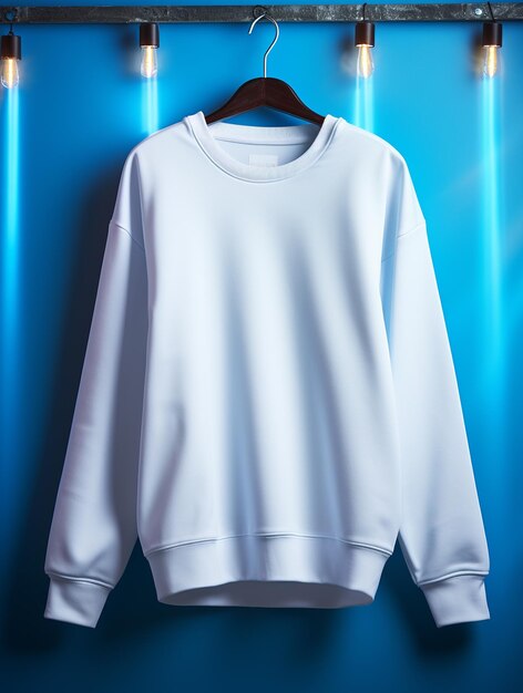 Photo de sweat-shirt vierge pour la conception d'une maquette