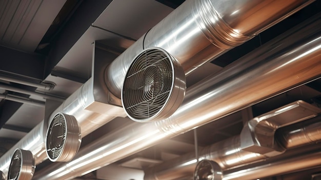 Une photo d'un système de ventilation nouvellement installé