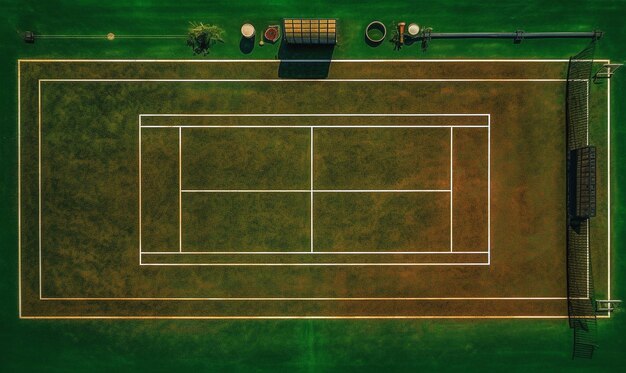 Photo une photo de tennis