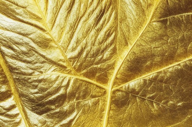 Photo photo texture de feuille d'or feuille jaune brillant