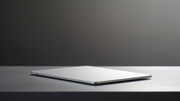 Une photo d'un trackpad MacBook minimaliste avec un accent sur sa surface lisse