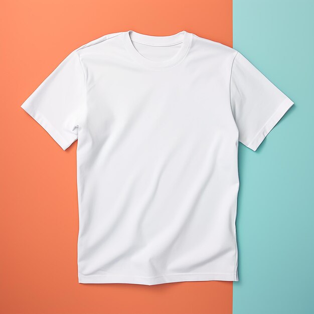 photo de tshirt isolée sur fond de couleur