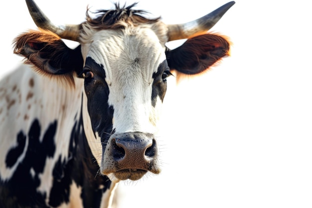 Photo de vache Gir à utiliser avec un fond blanc