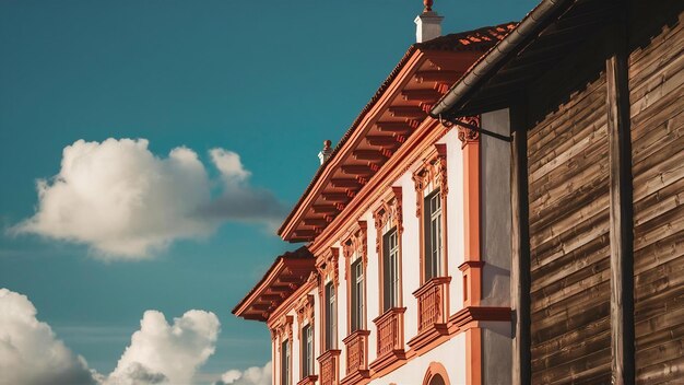 Une photo verticale d'un bâtiment d'architecture coloniale à Sao Luis, au Brésil