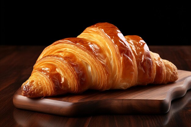 Une photo verticale d'une délicieuse pâtisserie française.