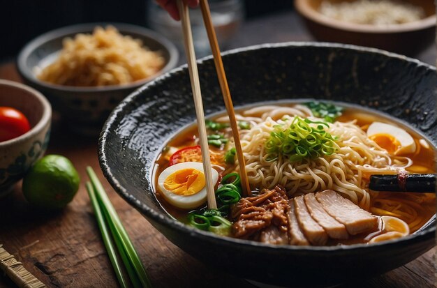 Une photo vibrante de Making Ramen à partir de zéro