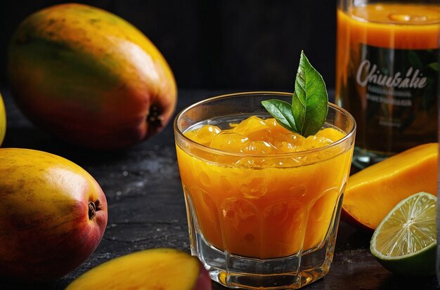 Une photo vibrante de Mango Juice Citrus Quench