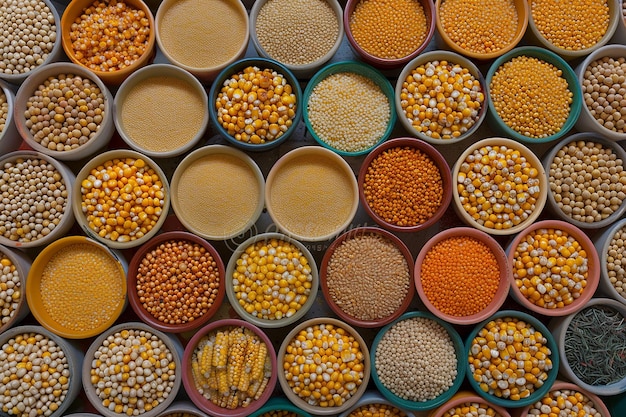 Une photo vibrante de plats de maïs du monde entier célébrant la diversité culinaire