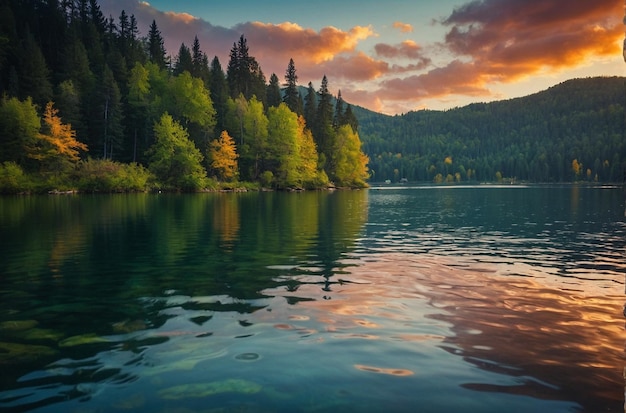 Une photo vibrante de la sérénité de Lakeside