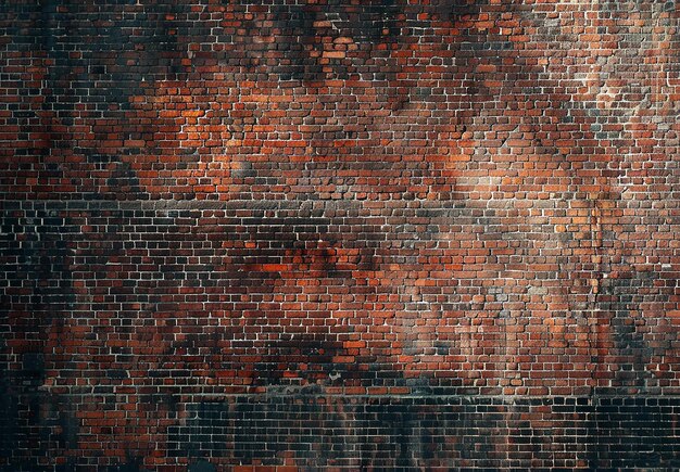 Photo d'un vieux mur de brique avec une texture de brique rouge en arrière-plan