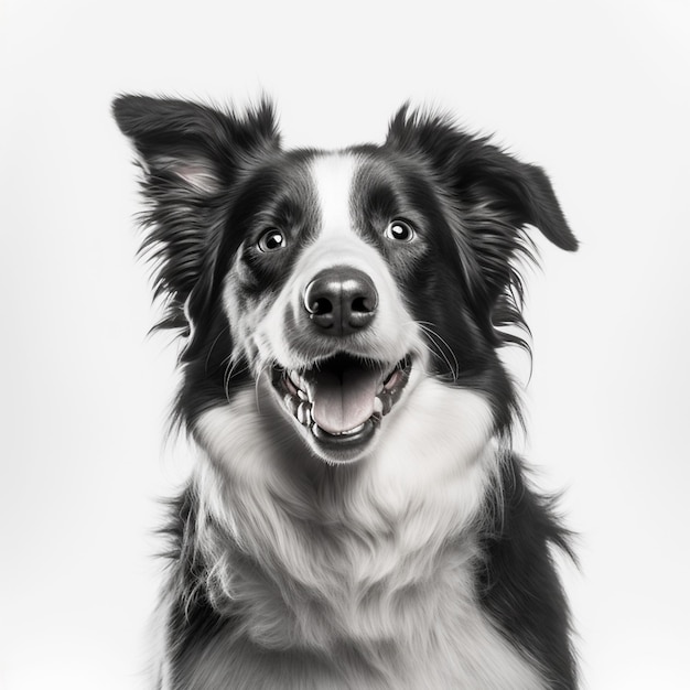 Photo de visage mignon Border Collie