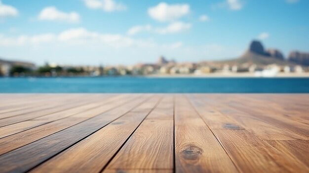 photo_wooden_board_empty_table_in_front_of_blue