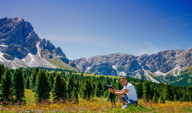 Photographe dans les Alpes