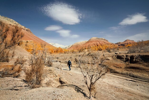 Photographe dans le désert