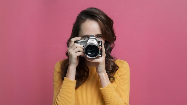 Photographe de produit avec une caméra en studio