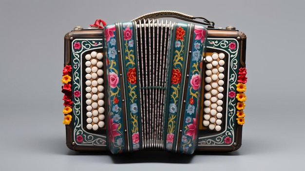 Photo une photographie d'un accordéon vintage solitaire
