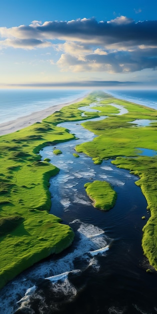 Photographie aérienne époustouflante de la plage de la prairie Peter Yan Jay Daley Dustin Lefevre