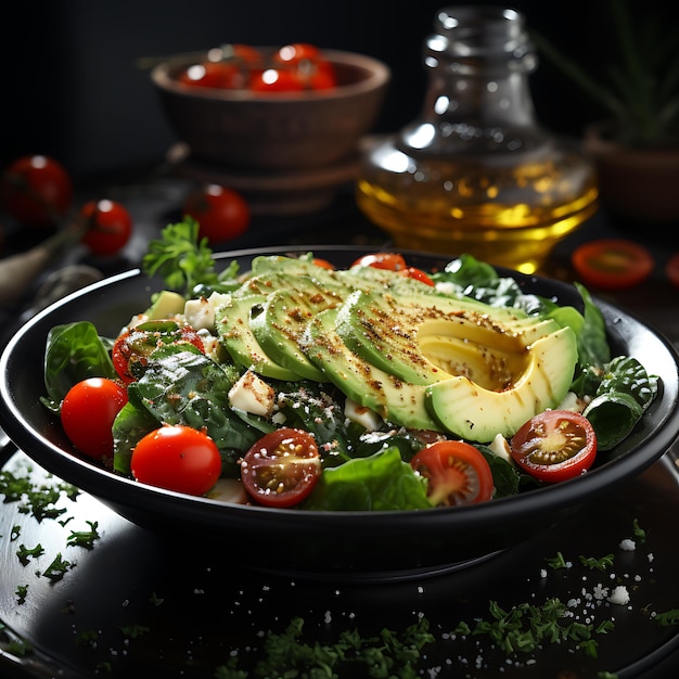 Photographie d'aliments sains, manger propre, faible en calories, délicieux repas Salade de quinoa et frais