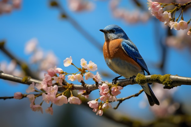 Une photographie animalière de portrait Bluebird