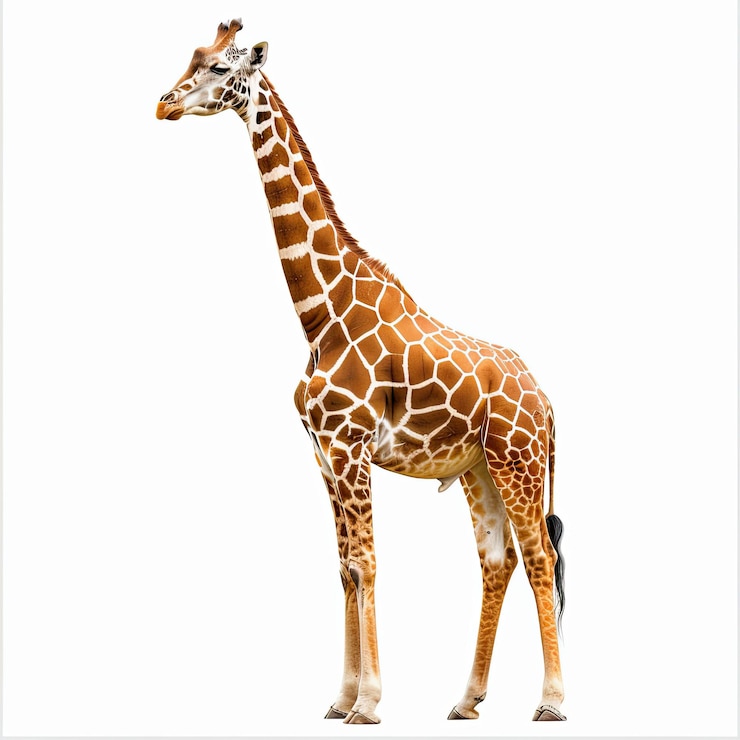 Photo photographie d'animaux isolés sur fond blanc