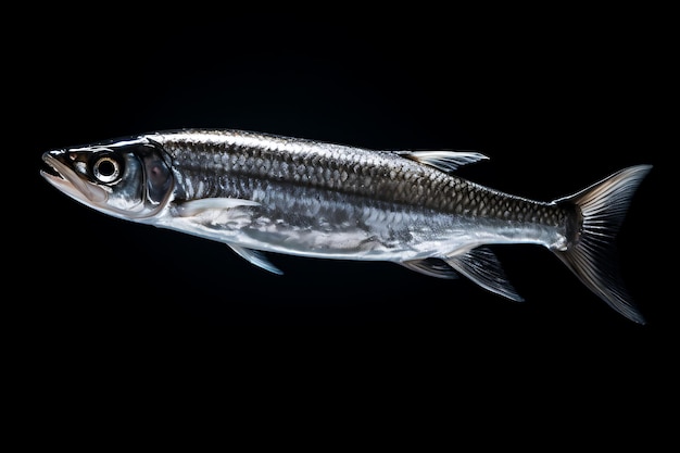 Photographie d'animaux de mer avec du hareng argenté scintillant