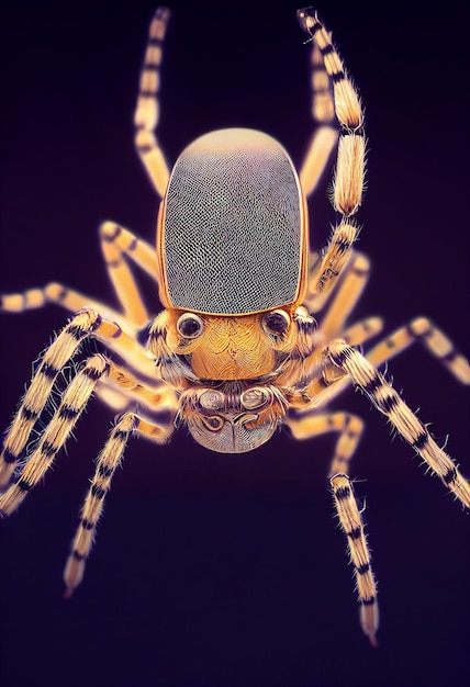 Photographie d'araignée biomécanique robotique