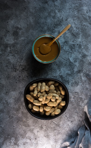 Photographie de beurre d'arachide fait maison