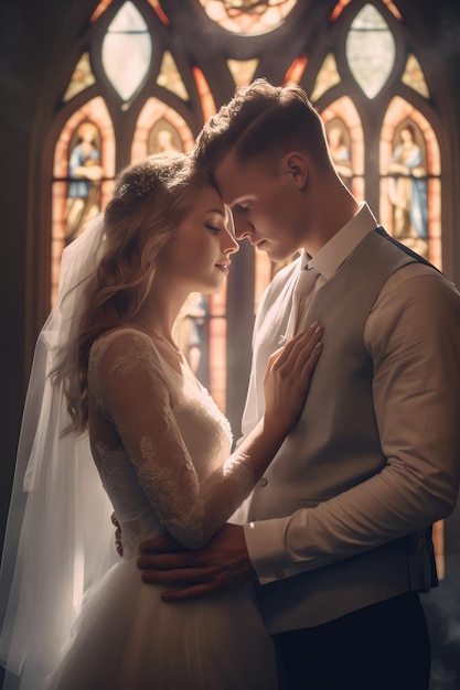 Photographie de couple de mariage