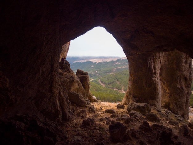 Photographie de la Cueva de los Pilares dans la municipalité d'Aon del Moncayo, un endroit incroyable.