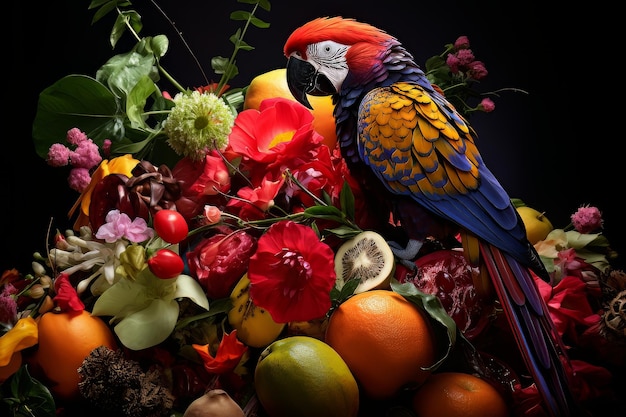 Photographie culinaire de la flore et de la faune amazonienne