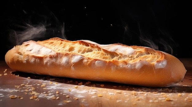 Photographie culinaire professionnelle de Baguette à l'ail