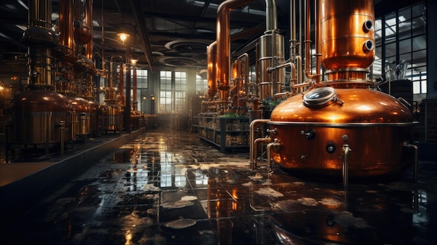 photographie d'un distillateur d'alcool