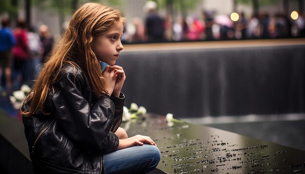 Photographie du jour du souvenir du 911 Tristesse et envie 11 septembre Patriot Day Séance photo émotionnelle