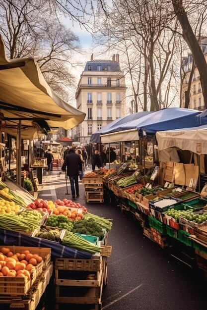 Photo photographie du marché