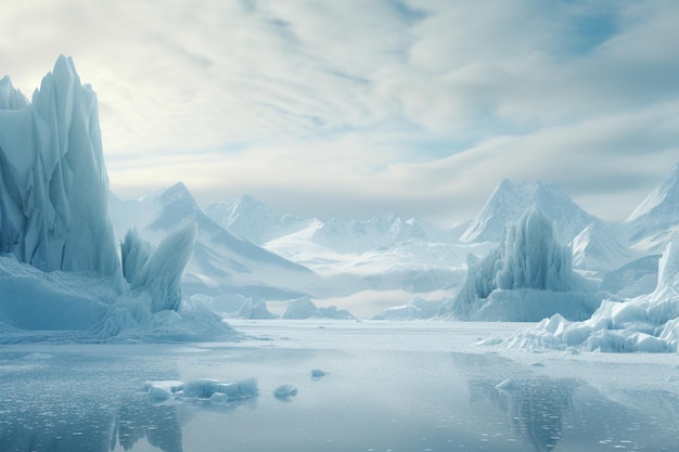 Photographie du paysage des glaciers