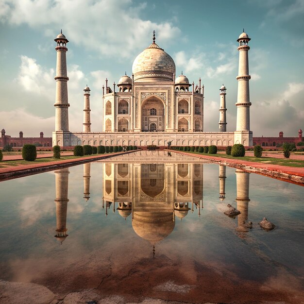 photographie du Taj Mahal