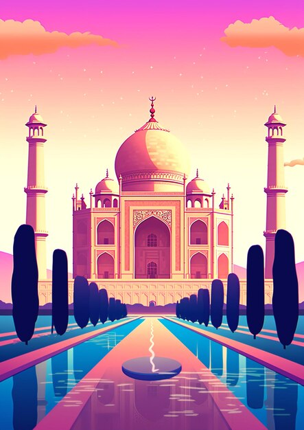 photographie du Taj Mahal