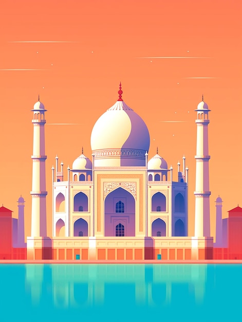 photographie du Taj Mahal