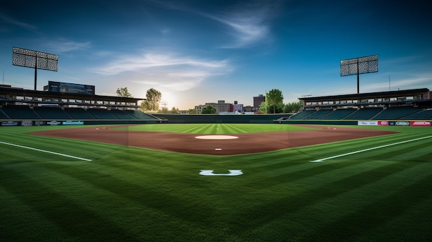 Photographie du terrain de baseball