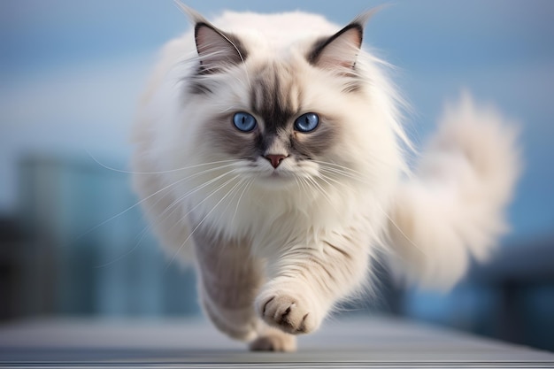 photographie de la faune du chat ragdoll