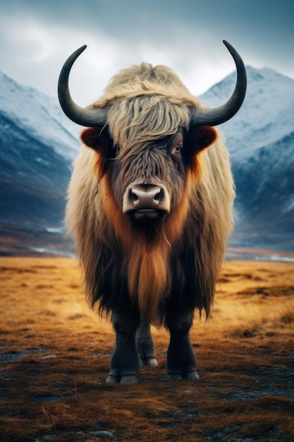 La photographie de la faune yak est une IA générative.