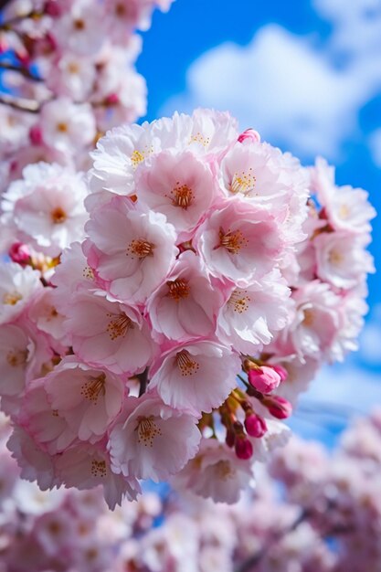 la photographie de la fleur de cerisier